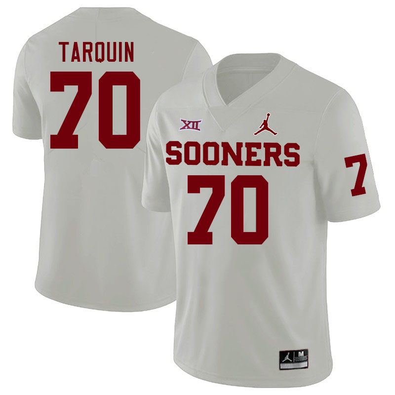 Men #70 Michael Tarquin Oklahoma Sooners College Football Jerseys Stitched-White